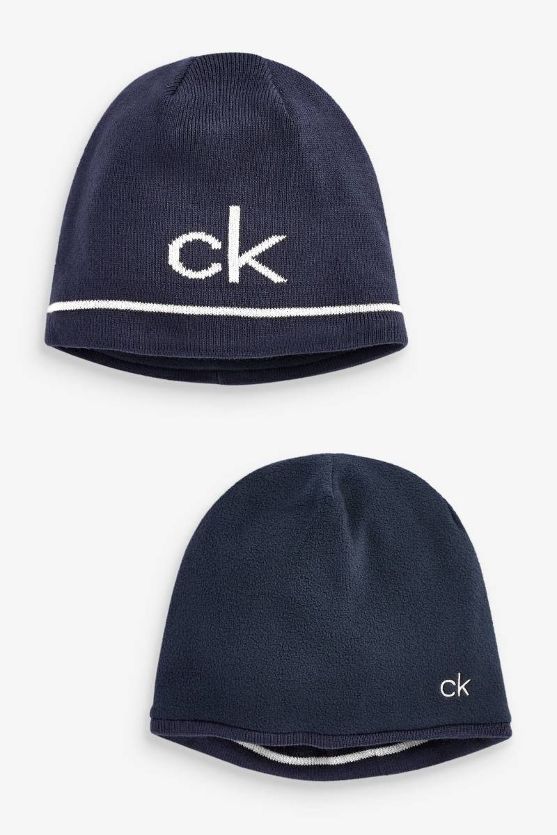 欧州限定★新品★国内未入荷★ Calvin Kleinゴルフ★リバーシブル★ニット帽 ★ニットキャップ★ ビーニー 拍卖