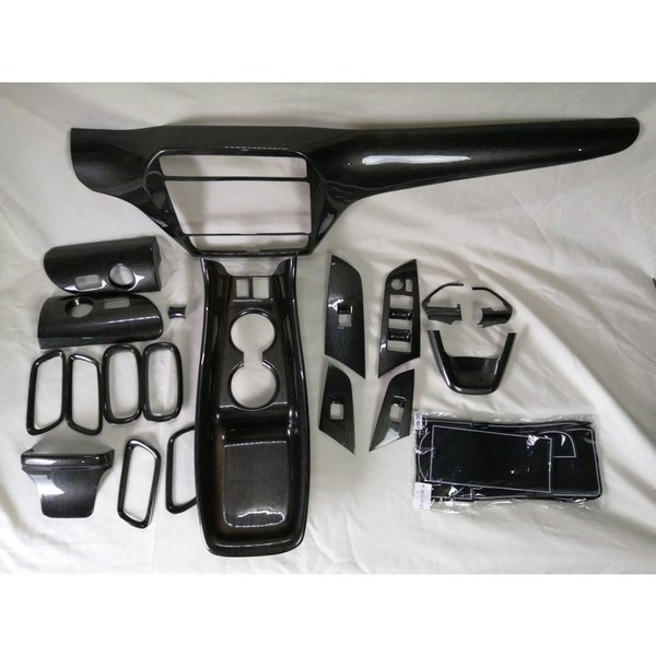 プリウス ZVW 50系 インテリアパネル 3D 19ピース ラバーマット付 シルクウッド拍卖