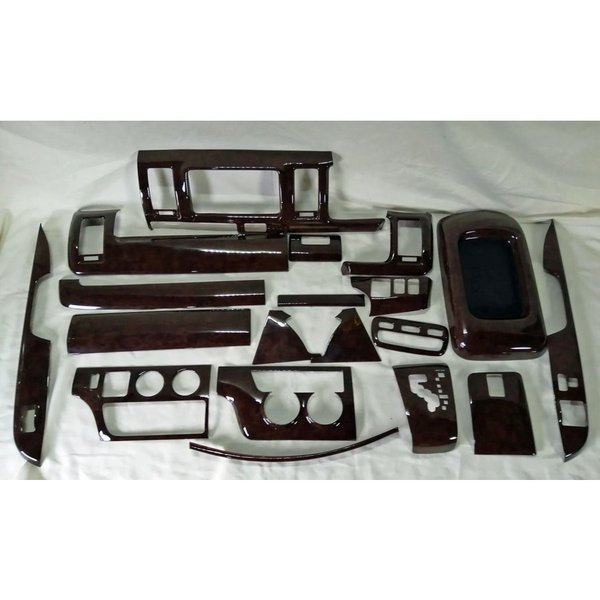 200系ハイエース 1型 2型 3型 標準 SGL DX 茶木目 インテリアパネル 18ピース インパネ TOW-1拍卖