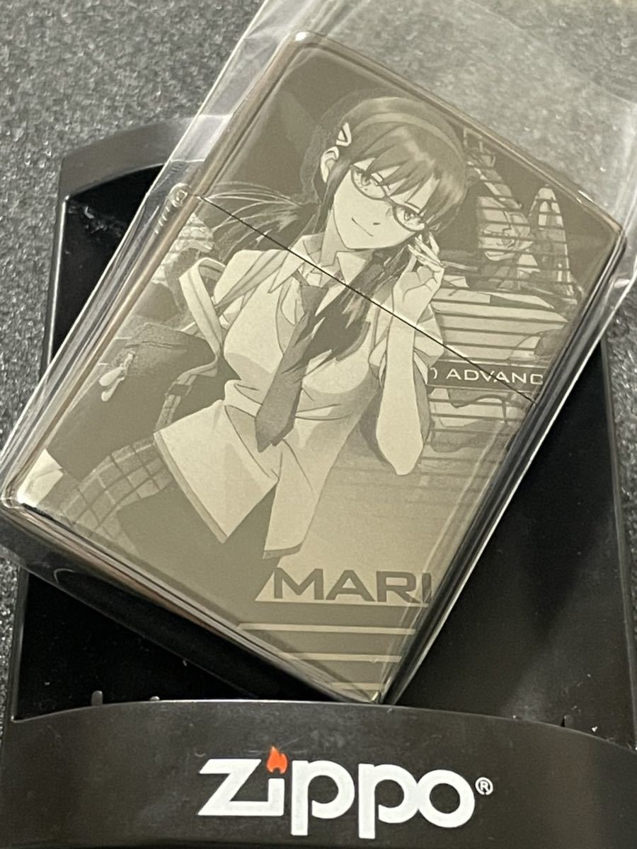 zippo エヴァンゲリオン マリ ブラックアイス 希少モデル 2009年製 EVANGELION MARI シルバーインナー 2008年製拍卖