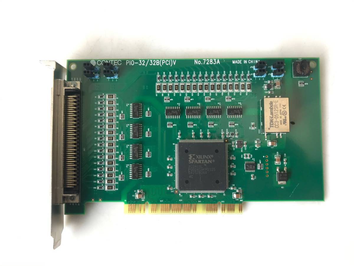 【中古パーツ】CONTEC PIO-32/32B(PCI)V NO.7283A デジタル入出力 PCI ボード 32ch/32ch (12VDC電源内蔵 絶縁 12~24VDC)■98-29拍卖