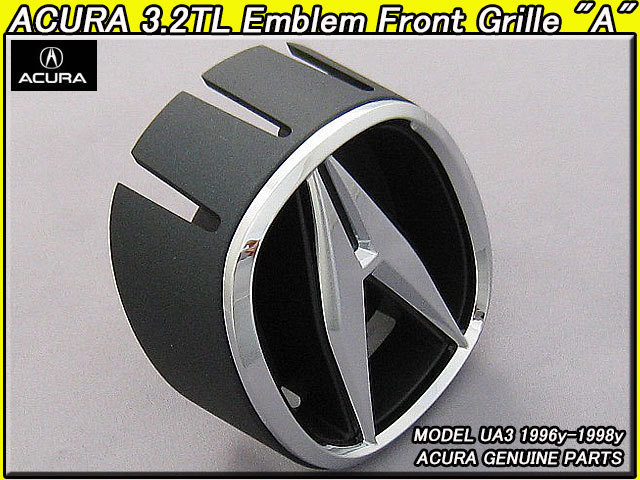 UA3セイバー.インスパイア【ACURA】アキュラ3.2TL純正USエンブレム-フロントグリルAマーク(台座付き)/USDM北米仕様SABERシンボルマークUSA拍卖