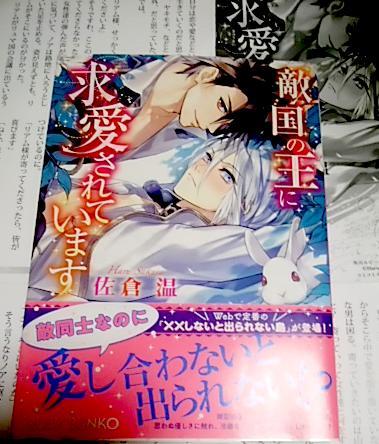 激レア/ SS+帯付「敵国の王に求愛されています」佐倉温/藤未都也拍卖