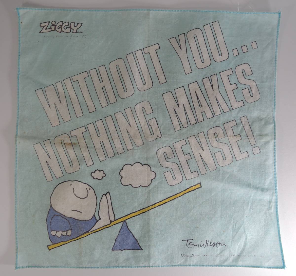 ☆B06 昭和レトロ ハンカチ■ZIGGY ジギー■TOM WILSON/GAKKEN/1970年代拍卖