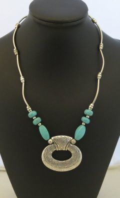 エスニック ネックレス ターコイズ トルコ石 NL01-15 アジアン エキゾチック拍卖