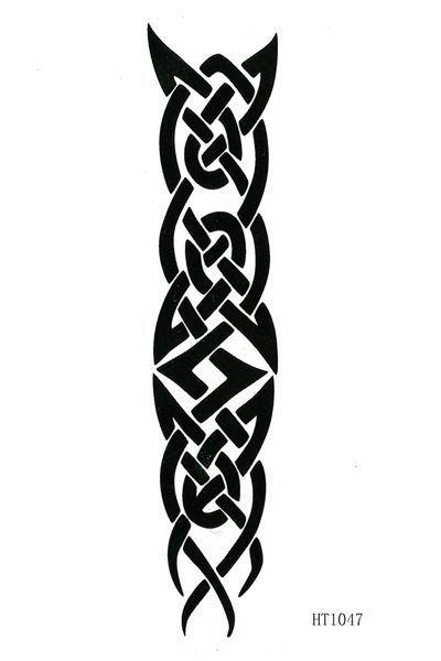 タトゥーシール トライバル 【12x6cm ハロウィン 仮装 コスプレ】 【HT1047】拍卖