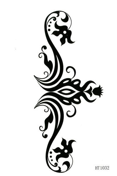 タトゥーシール トライバル 【12x6cm ハロウィン 仮装 コスプレ】 【HT1032】拍卖