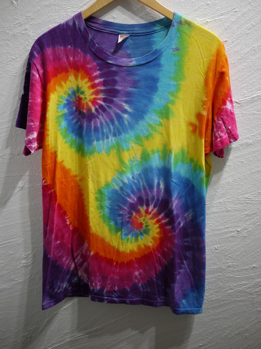 90s HANES ヘインズ タイダイTシャツ カットソー ヴィンテージ T-shirt 4786拍卖