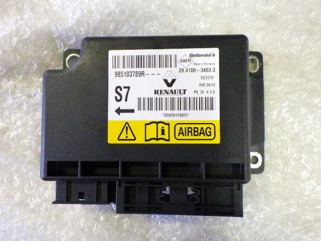 ★メガーヌ ルノー スポール レッドブル レーシング RB7 DZF4R★エアバッグ コンピューター 未展開 985103789R 純正 中古拍卖