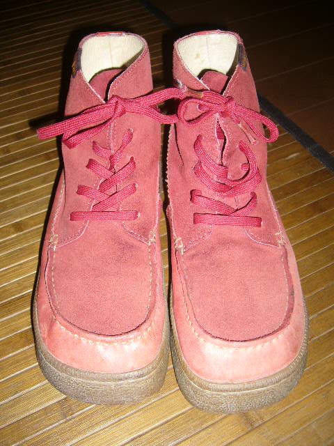 172-58♂:EARTHWORKS アースワークス ワークブーツ サイス.UK6(25~25.5)程度 色.赤拍卖