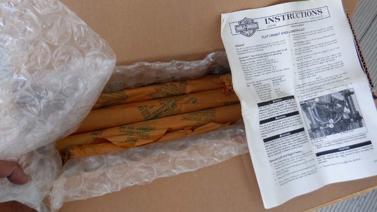 新品!ハーレー☆FLHT☆ツーリングモデル☆ローダウンフロントサスキット拍卖