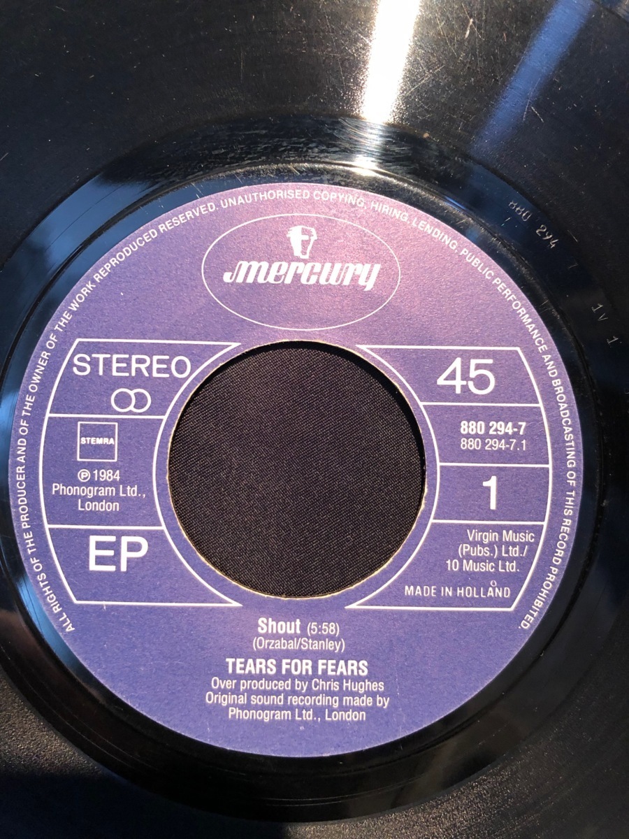 Tears For Fears / Shout 7inch Mercury 7inch Mercury拍卖