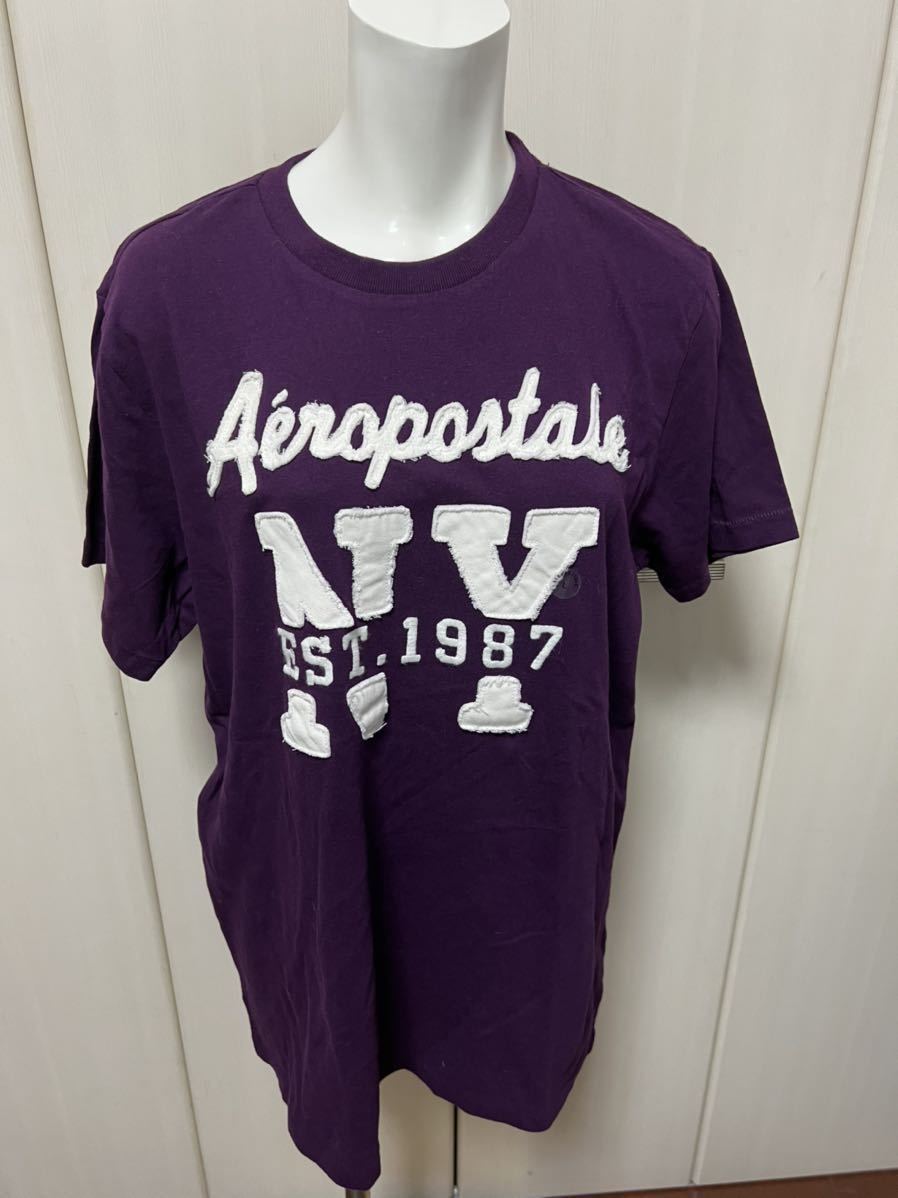新品 エアロポステール 半袖Tシャツ パープル Lサイズ拍卖