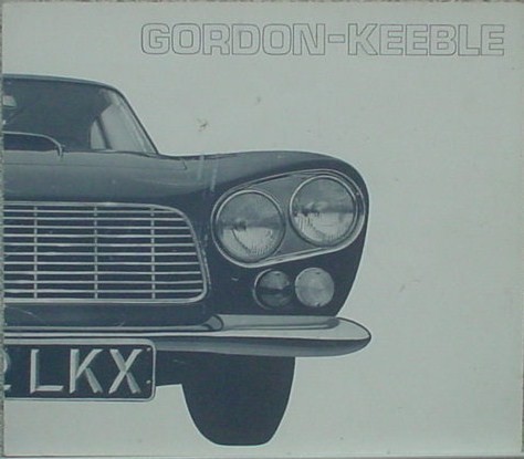 GORDON-KEEBLE '1961 セールスカタログ拍卖