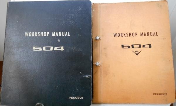 PEUGEOT 504 1969-78 VOL.1-2 ワークショプマニュアル 英語版拍卖