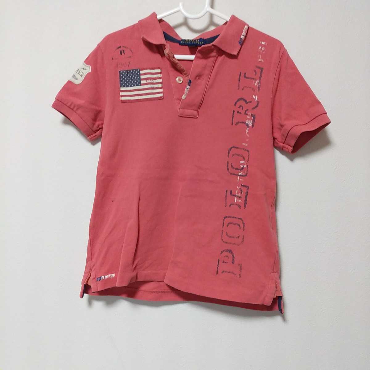 POLO RALPH LAUREN(ポロ ラルフローレン)ワッペン ポロシャツ 110 4T拍卖