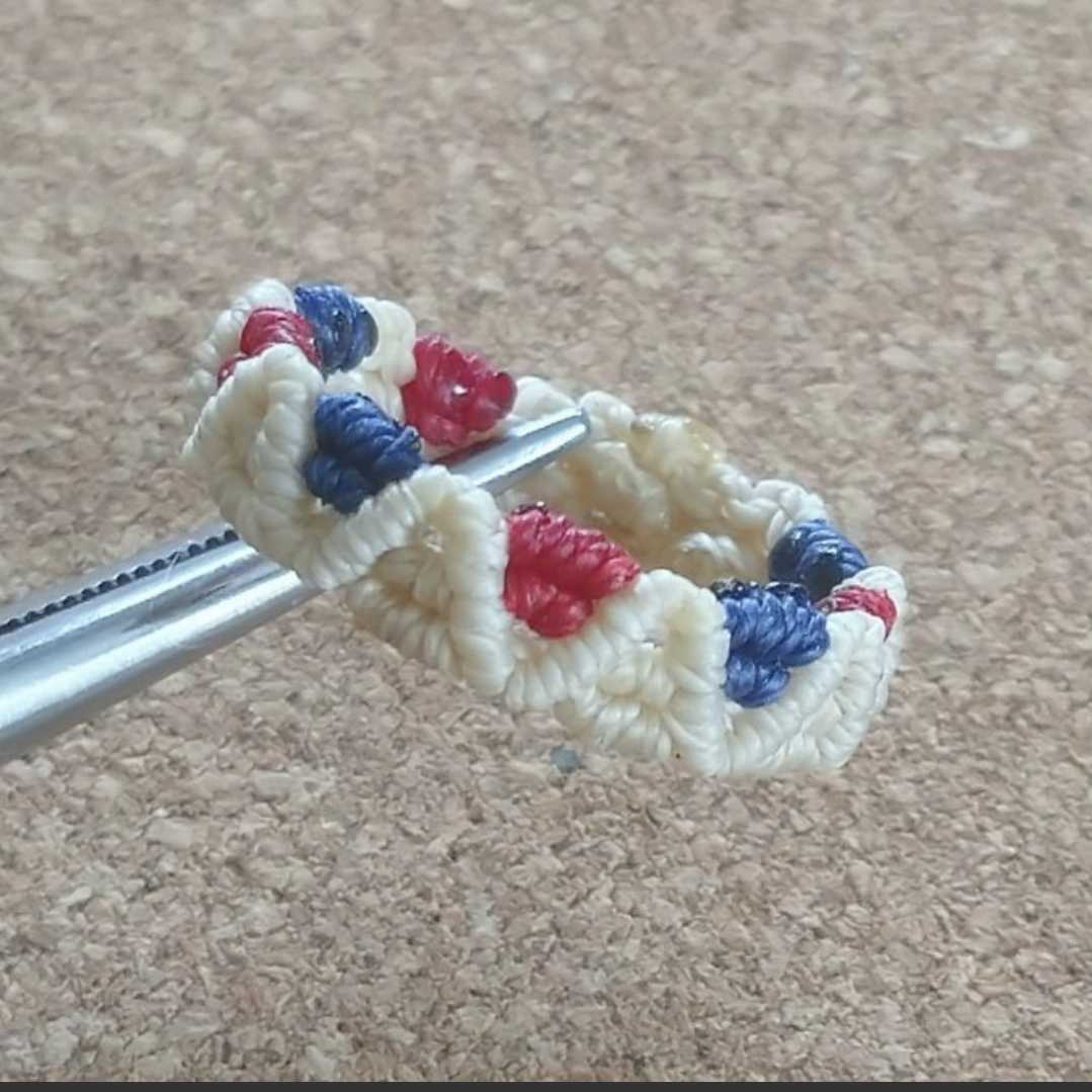 指輪・サイズオーダー・ハンドメイド・可愛いマクラメ・③拍卖