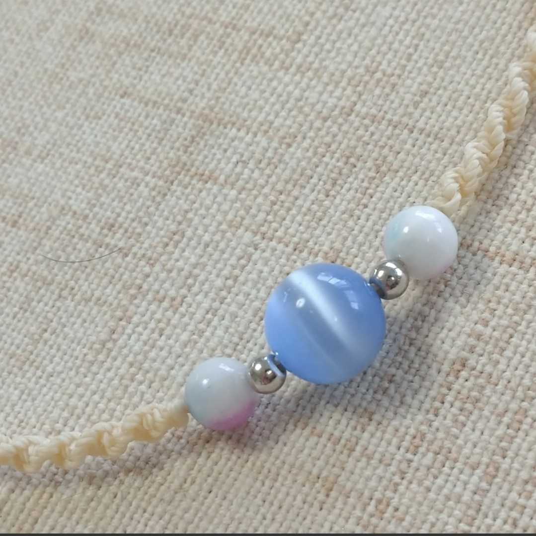 アンクレット・マクラメ・ハンドメイド・夏・浴衣・海拍卖