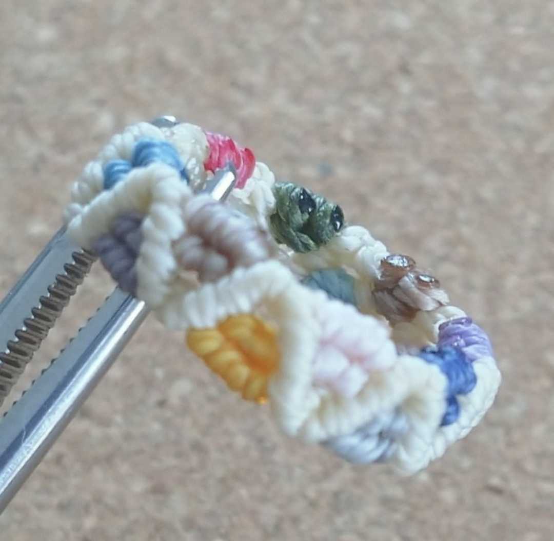 指輪・サイズオーダー・ハンドメイド・マクラメ・可愛い夏・海・浴衣・①拍卖