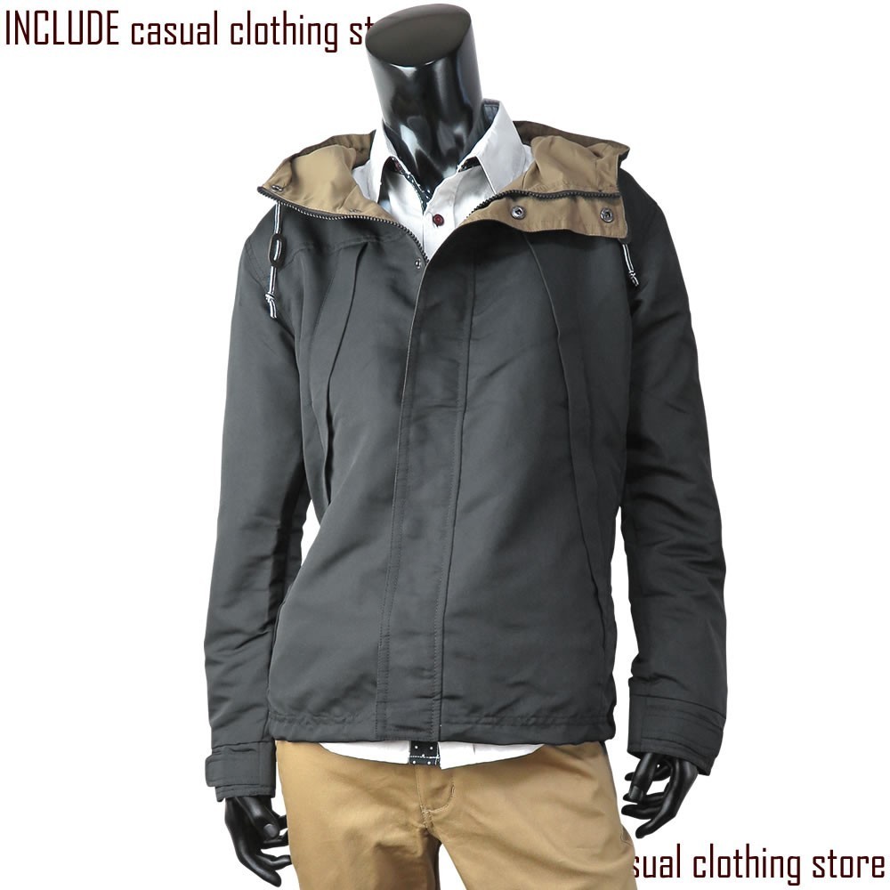 マウンテンパーカー マンパ マウンテン ZIPパーカー ジャケット メンズ ブラック 黒 M 送料込拍卖