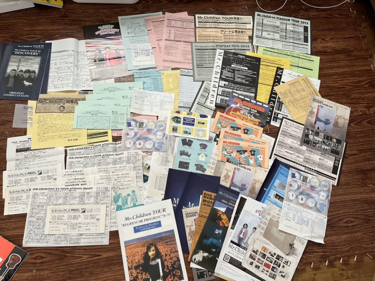 送料無料 希少 Mr.Children ミスターチルドレン ミスチル パンフレット チラシ カタログ ファンクラブ申込書 ファングッズ拍卖