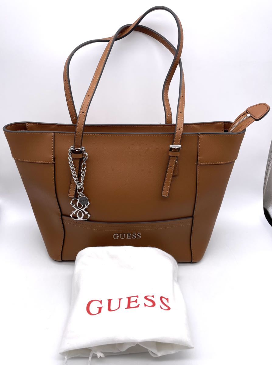 ゲス GUESS チャーム付トートバッグ 2wayバッグ 拍卖