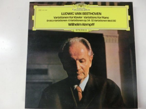 LP / ケンプ / ベートーヴェン 変奏曲集 / Deutsche Grammophon / MG 2381 / 日本盤拍卖
