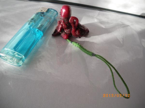 再) 貴重☆七福神根付福禄寿☆赤根付開封済み中古品1体フルタ海洋堂拍卖