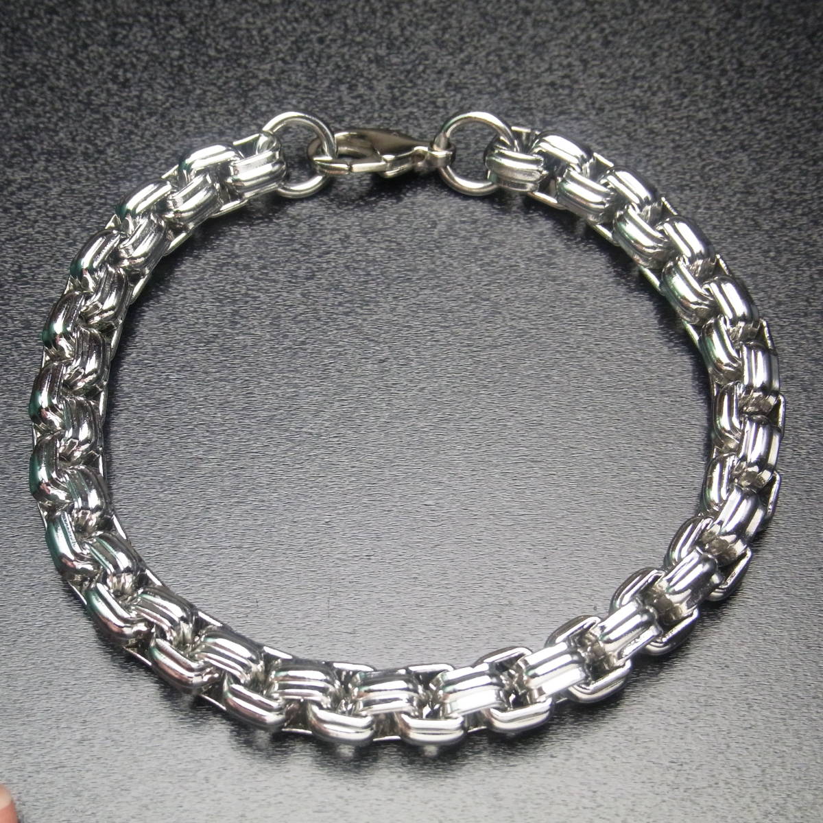【No,2】ステンレス製 ブレスレット 21cm拍卖