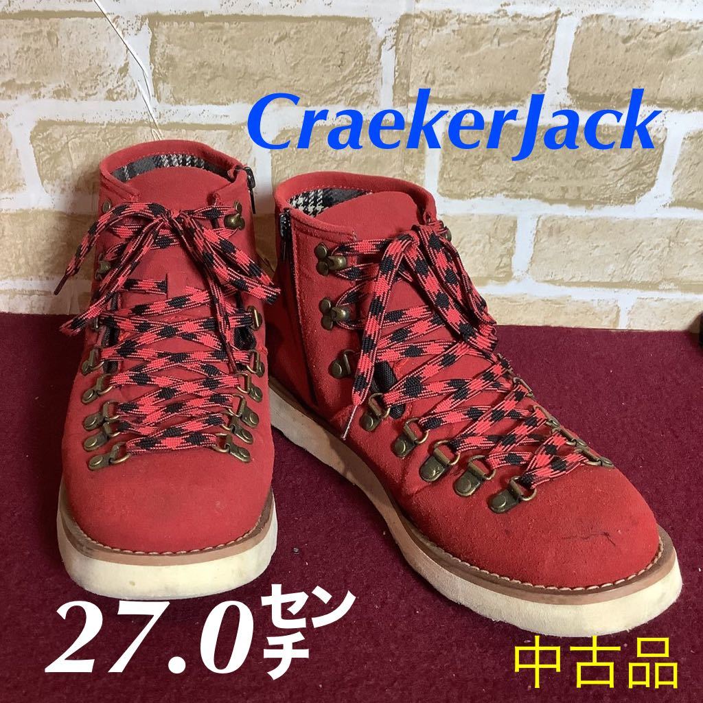 【売り切り!送料無料!】A-210 CraekerJack! ハイカットシューズ! ショートブーツ! スェード生地! 27.0㌢! 中古品!拍卖