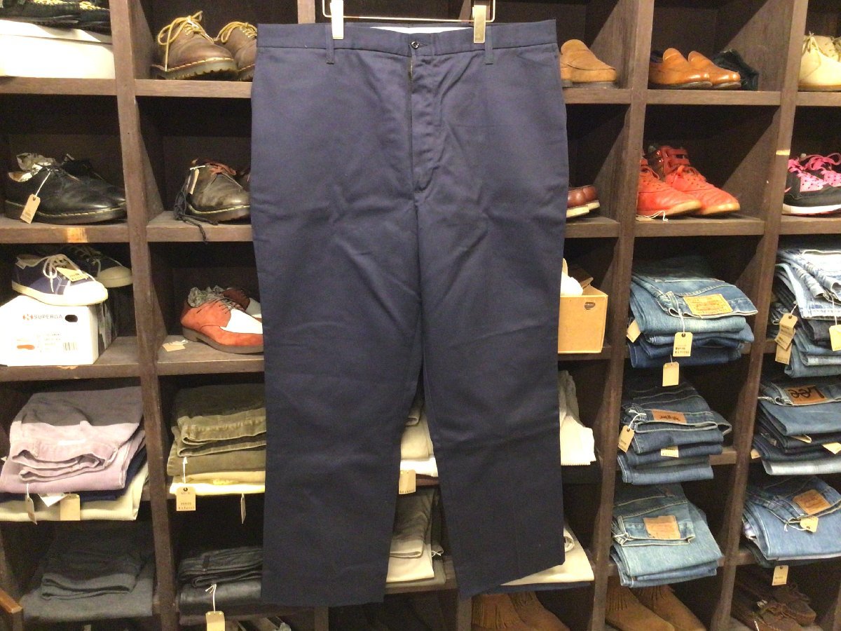 ビックサイズ DICKIES WORK PANTS SIZE 42 ディッキーズ ワーク パンツ ネイビー拍卖