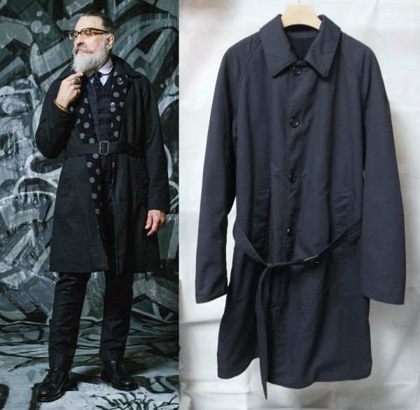 Engineered Garments エンジニアードガーメンツ Reversible Coat 20oz Melton/Nyco Ripstop リバーシブル コート S 紺拍卖