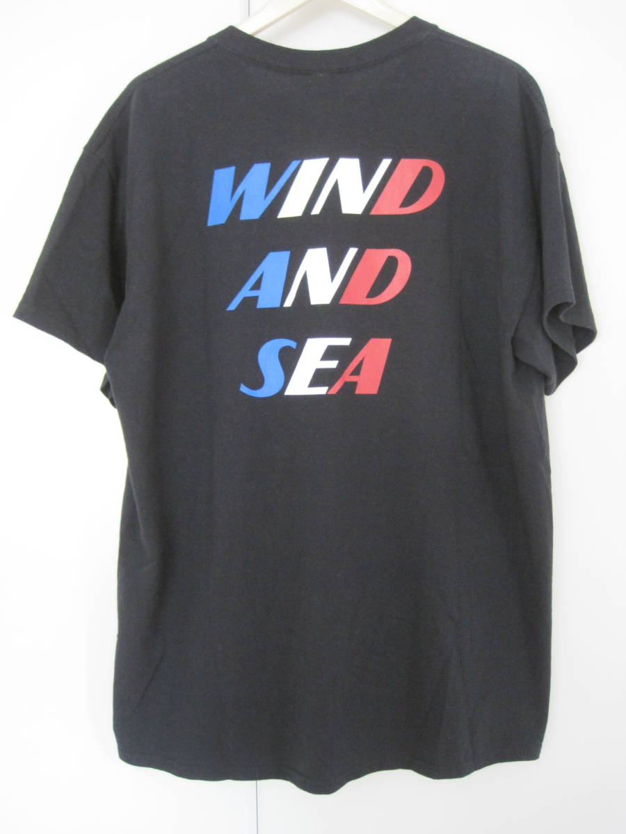 WIND AND SEA ウィンダンシー 『DON'T LECTURE ME』 トリコロールカラーTシャツ 拍卖