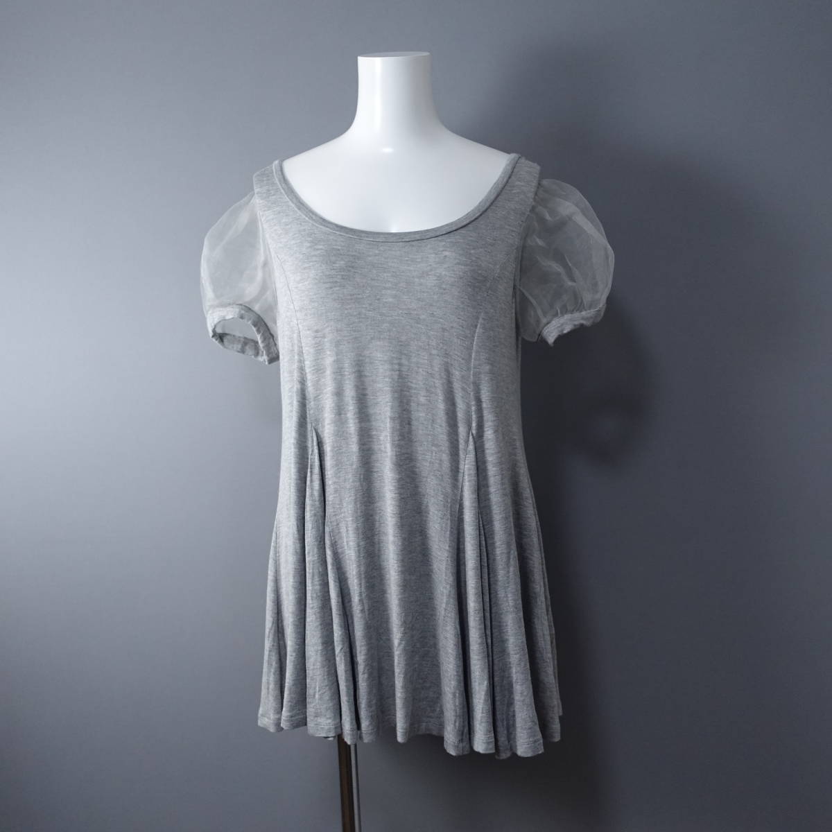 snidel/スナイデル/F/レース/カットソー/グレー/レディース/ワンピース拍卖