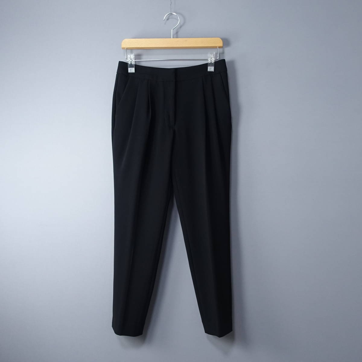 新品未使用*ENFOLD/エンフォルド/36/スラックスパンツ/ブラック/黒/レディース/センタープレス/レディース拍卖