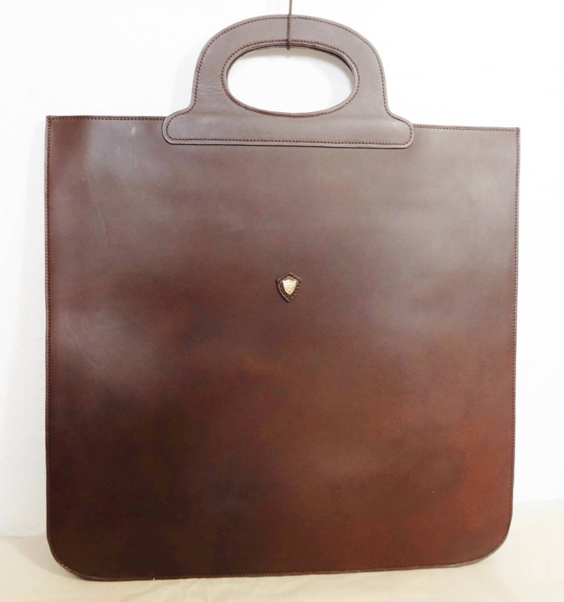 【美品 希少 】 Chambord Sellier シャンボールセリエ オールレザー ハンドバッグ トートバッグ ビジネスバッグ 大型拍卖