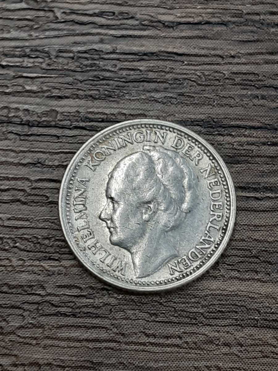 アンティークコイン オランダ 1939年 ウィルヘルミナ女王 10セント銀貨拍卖