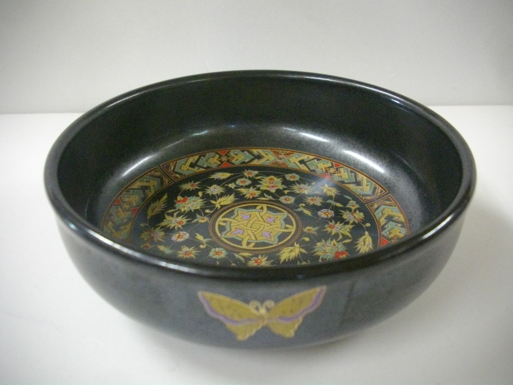 昭和レトロ 瑞陶作 夢更紗 平小鉢 1つ USED品 ビンデージ拍卖