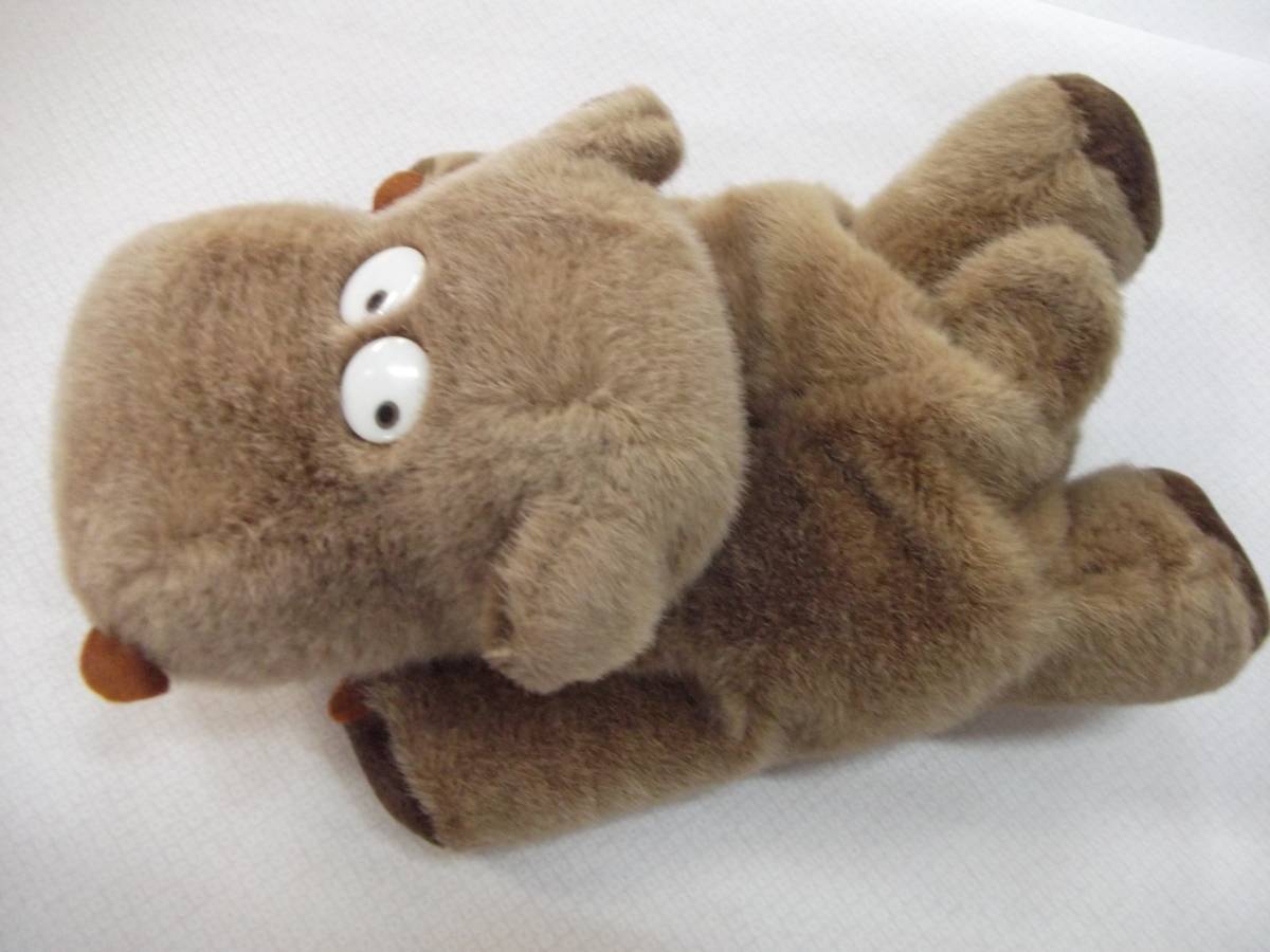 【送料:佐川60サイズ】ハンドパペット カバ 25cm【中嶋製作所 ぬいぐるみ レトロ】拍卖
