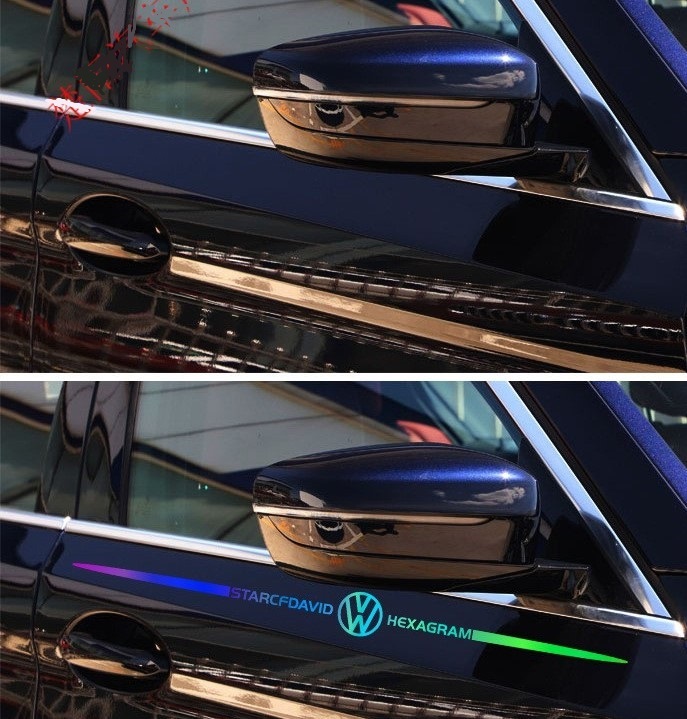 最新希少限定1 ワーゲン キラキラ レインボー 虹色7色 ステッカー拍卖