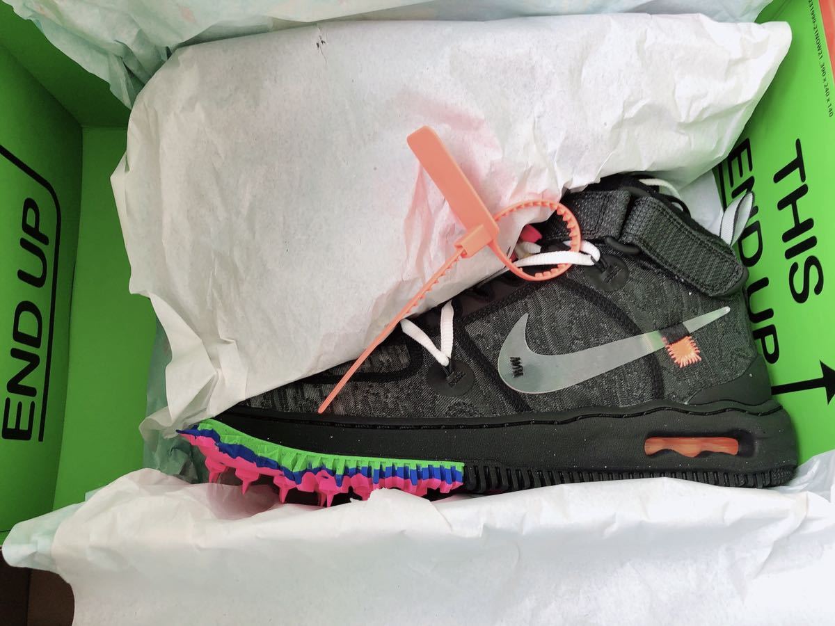 26.5cm オフホワイト × ナイキ エアフォース1 ミッド Off-White Nike拍卖