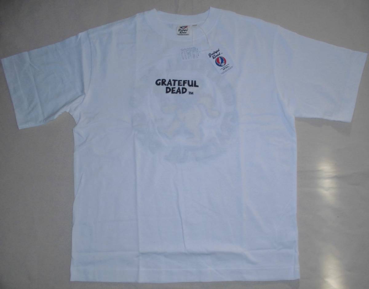 ANTIBAL×GRATEFUL DEADコラボ ビッグベアー刺繍 BIG-Tシャツ ホワイトLゆうパケット便で送料無料!拍卖