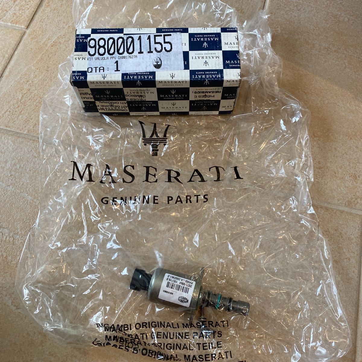 新品未使用 マセラティ maserati純正 PPVバルブキット ミッションバルブ グランスポーツ スパイダー クワトロポルテ m139 980001155拍卖