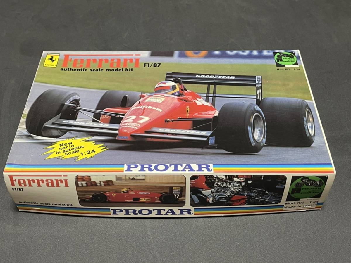プロター PROTAR 1/24 フェラーリ FERRARI F1/87 ゲルハルト・ベルガー アルボレート デカール良好 値札残り拍卖