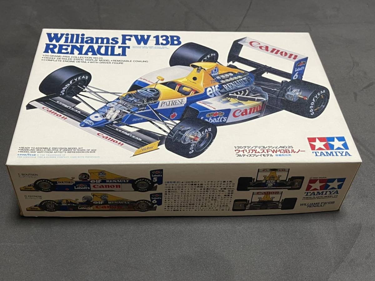 タミヤ 1/20 Williams ウイリアムズ ルノー FW13B サンマリノGP仕様 リカルド・パトレーゼ ティエリー・ブーツェン 約30年前物拍卖