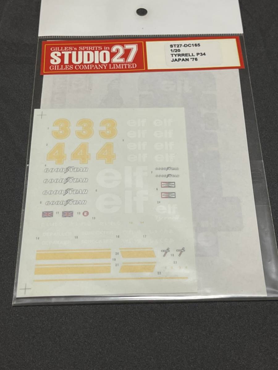 【STUDIO27】 スタジオ27 Tyrrell P34 1/20 ティレル P34' 76 日本GP JAPANGP デカール拍卖