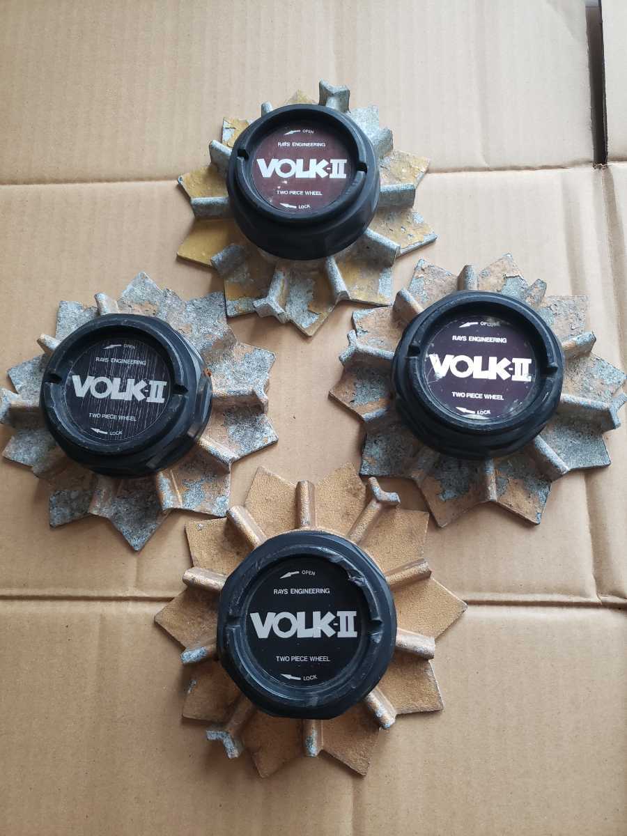 ★RAYS★ レイズ VOLK-Ⅱ ボルクレーシング アルミホイール用センターキャップ 4枚セット拍卖