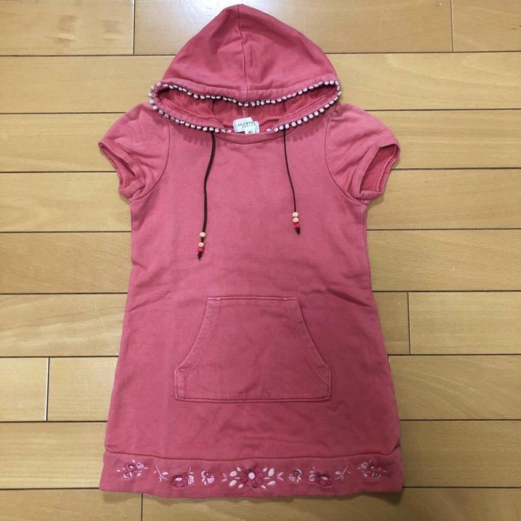 ★JILL STUART/ジルスチュアート★半袖ワンピース 90 お花の刺繍拍卖