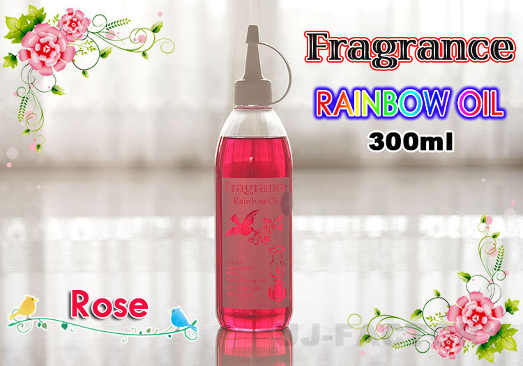 ★ムラエ/オイルランプ専用 レインボーオイルフレグランス/300ml★ローズ ×1本/ほのかな灯りと香りが究極の癒し効果を♪拍卖
