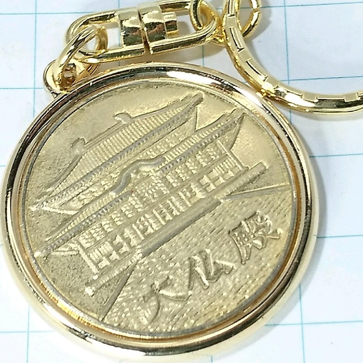 送料無料)大仏殿 昭和レトロ 観光地 登山 山登り 旅行 記念 キーホルダ A10684拍卖